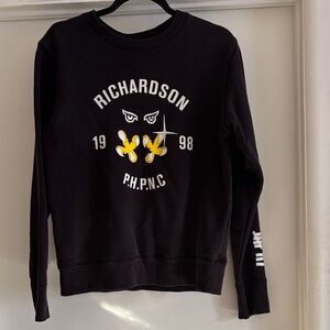 ❤️Richardson Black Graphic Sweatshirt Size XS